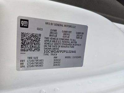 2023 Chevrolet Express Cargo Van 1WT